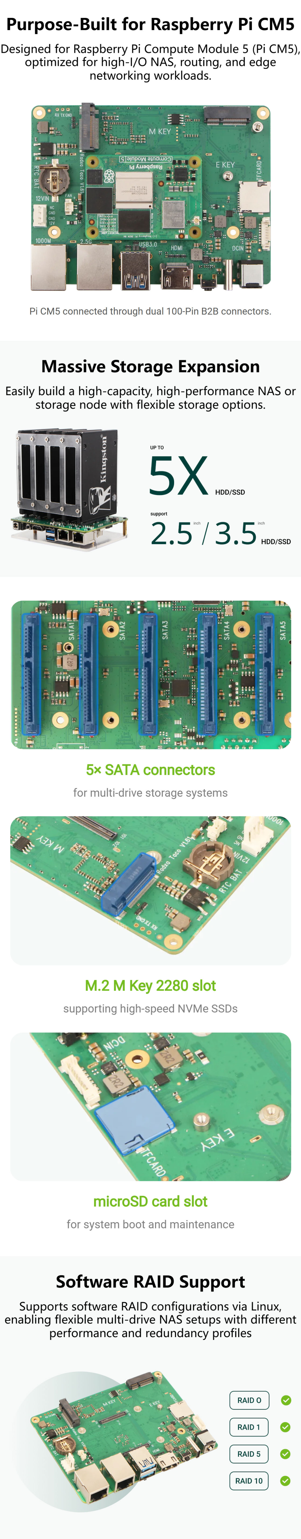 Radxa Taco, High-Performance NAS & Router Platform, Compatible Raspberry Pi CM5 — reference image 4