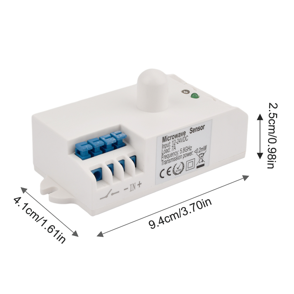 5.8G Microwave Radar Sensor Switch AC 220V/ DC12V-24V Intelligent Energy Saving Control Microwave Radar Sensor — reference image 7