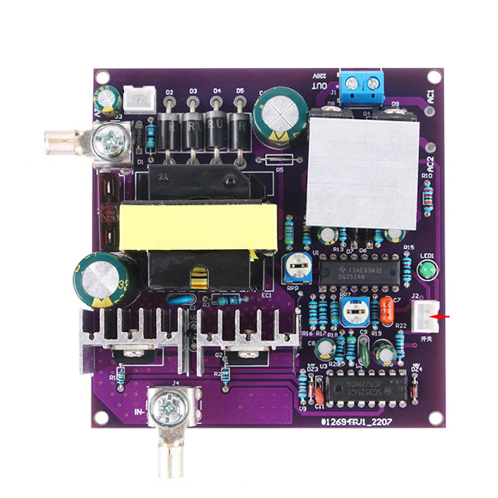 300W Corrected Sine Wave Output 50Hz Inverter 12V To 220V Inverter Power Supply Energy Storage DC-AC Boost Circuit Board — reference image 10