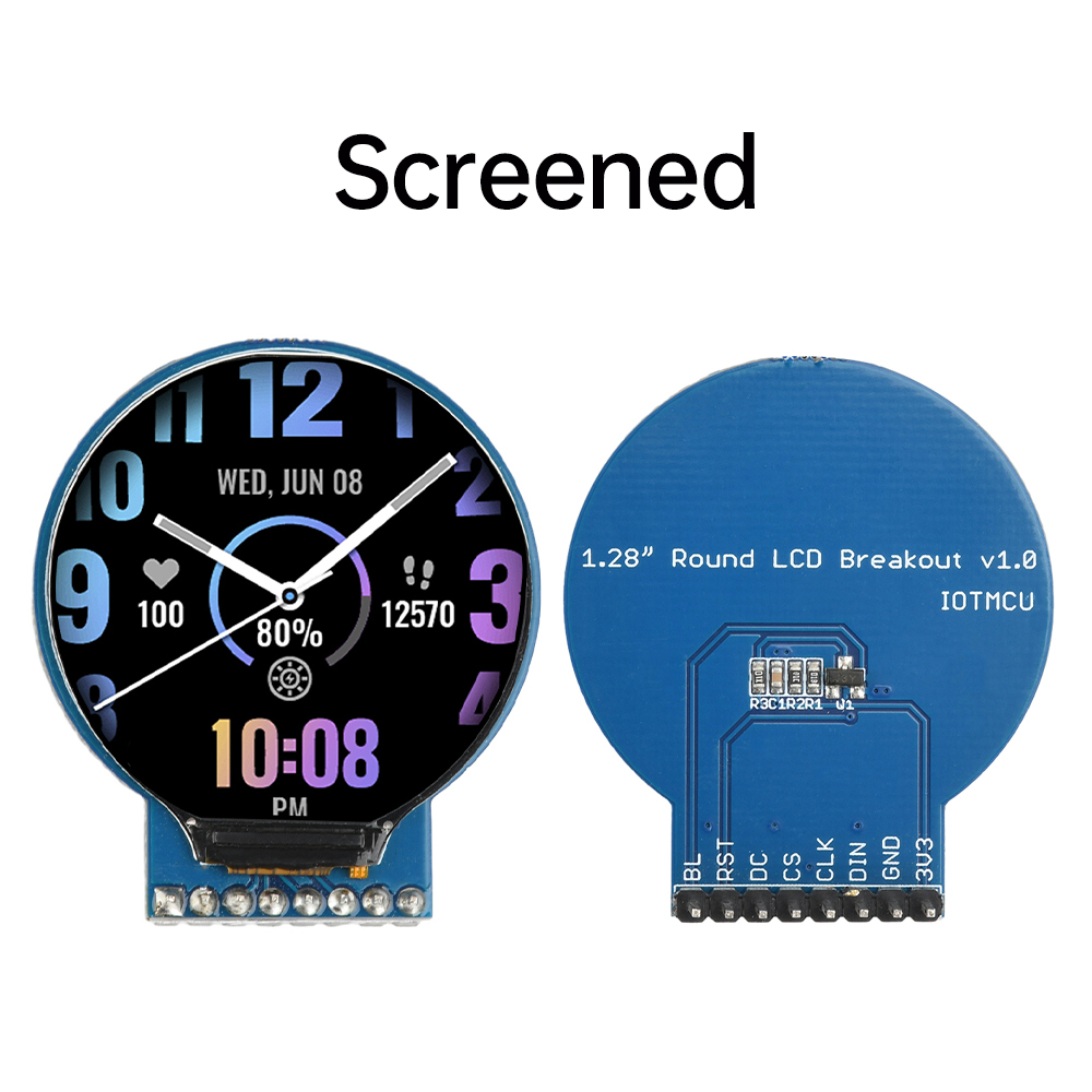 1.28-inch Circular LCD Display ESP8266 Development Board NodeMCU Expansion with GC9A01 Chip 240×240 Resolution for IoT Projects — reference image 3