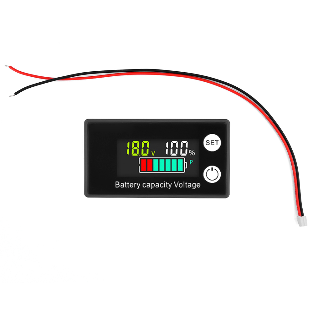 DC 8-100V Battery Capacity Indicator LCD Digital Electricity Meter Lead-acid Lithium LiFe PO4 Voltage Tester for Car Motorcycle — reference image 9
