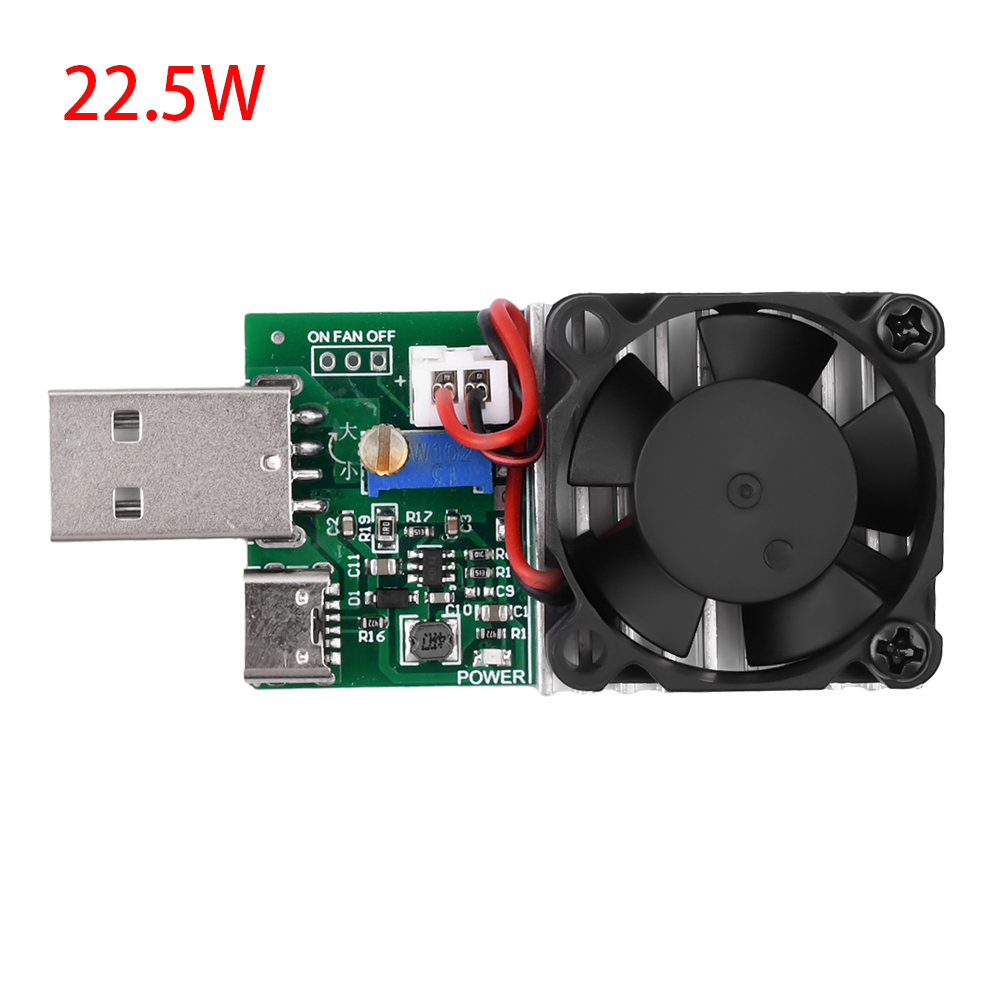 15W 18W 22.5W DC 3.7V-13V Electronic Test Load Resistor USB Battery Discharge Capacity Tester with Fan Adjustable Current Module — reference image 10