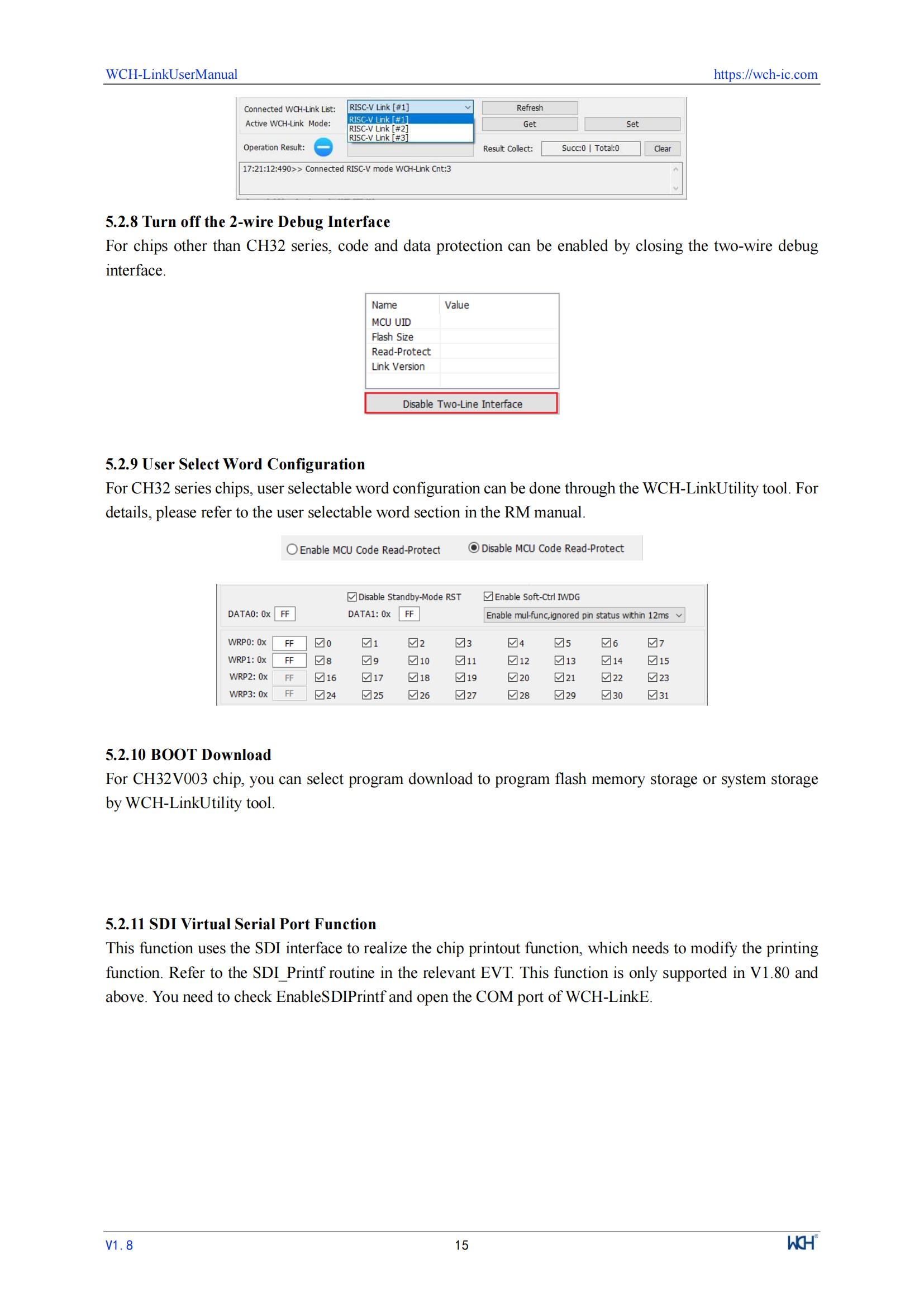WCH LinkE Online Download Debugger Support WCH RISC-V Architecture MCU/SWD Interface ARM Chip 1 Serial Port to USB Channel — reference image 15