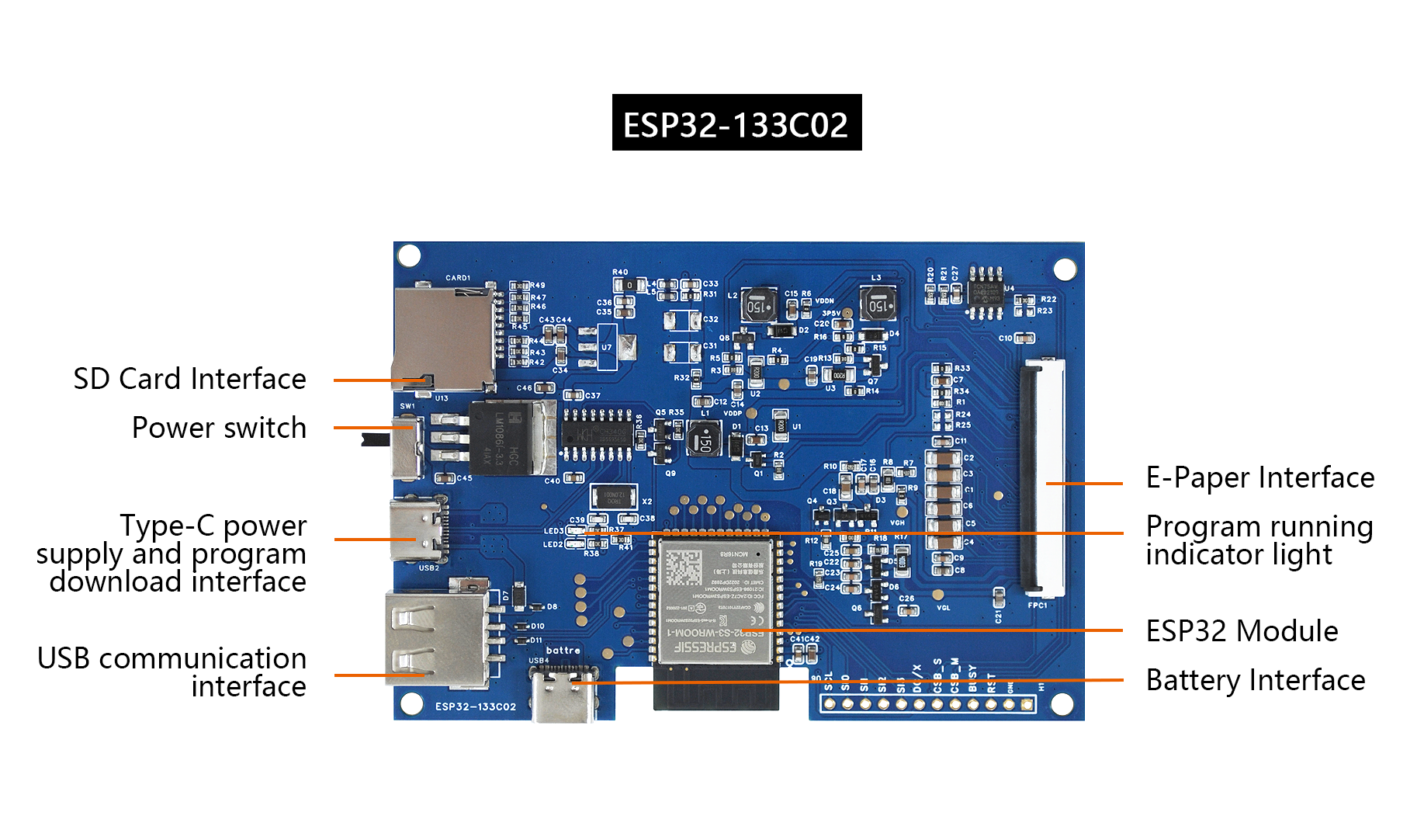 13.3″ E6 Full Color E-Ink Module E Ink Spectra 6 Big E-Paper 1600×1200 Display — reference image 6