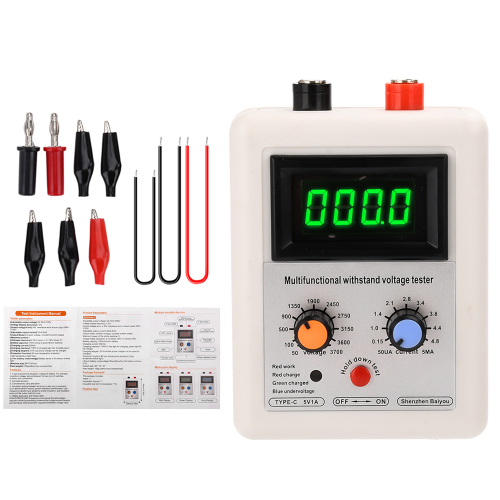 0-3500V IGBT Tester Transistor Withstand Voltage Tester Diode MOS Triode MOV LED Voltage Capability Tester — reference image 14
