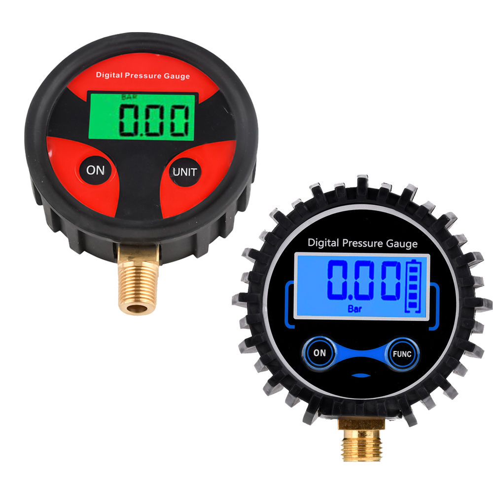 0-200PSI Digital Tyre Tire Air Pressure Gauge LCD Manometer Pressure Gauge With LED Light For Car Truck Motorcycle — reference image 1