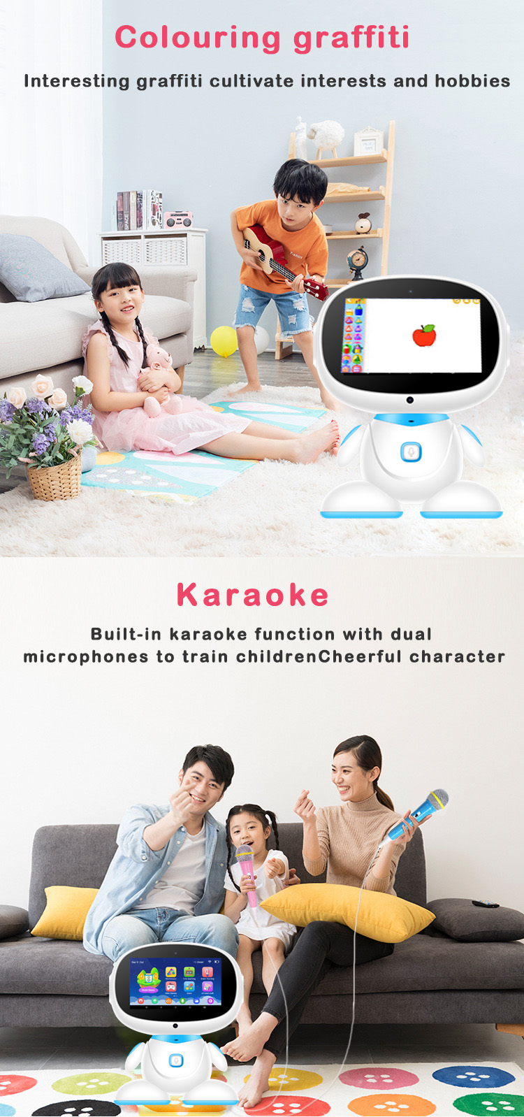AI Robot Toy Educational Home School Kids Learning Machine Children Mini Educational Ai Emo Wifi Smart Toys Robot Intelligent — reference image 9