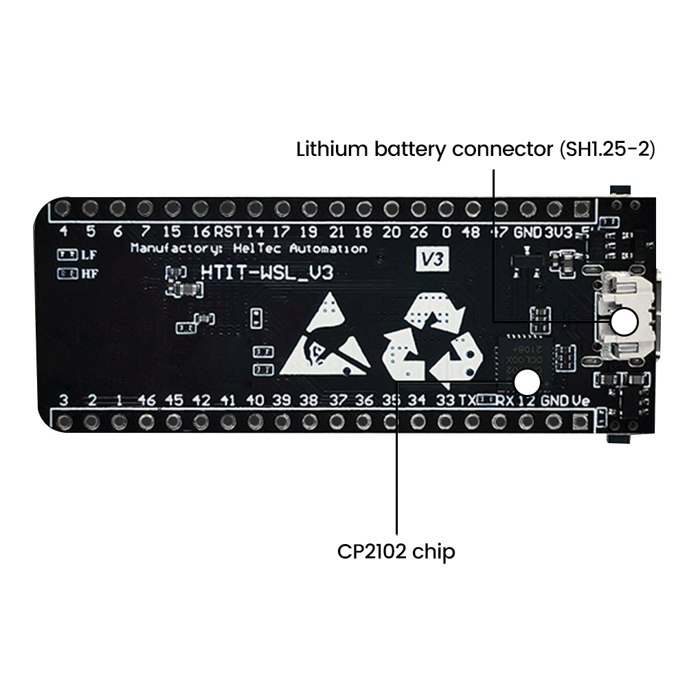 433-510MHZ/ 863-928MHZ Wireless stick lite ESP32+LoRa V3 development board compatible with ESP32-S3 node Type – C — reference image 10