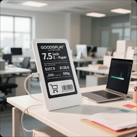 7.5″ E-Ink Digital Signage Display USB/WiFi Battery-Free HD 800×480 Eco-Smart E-Paper Screen — reference image 6