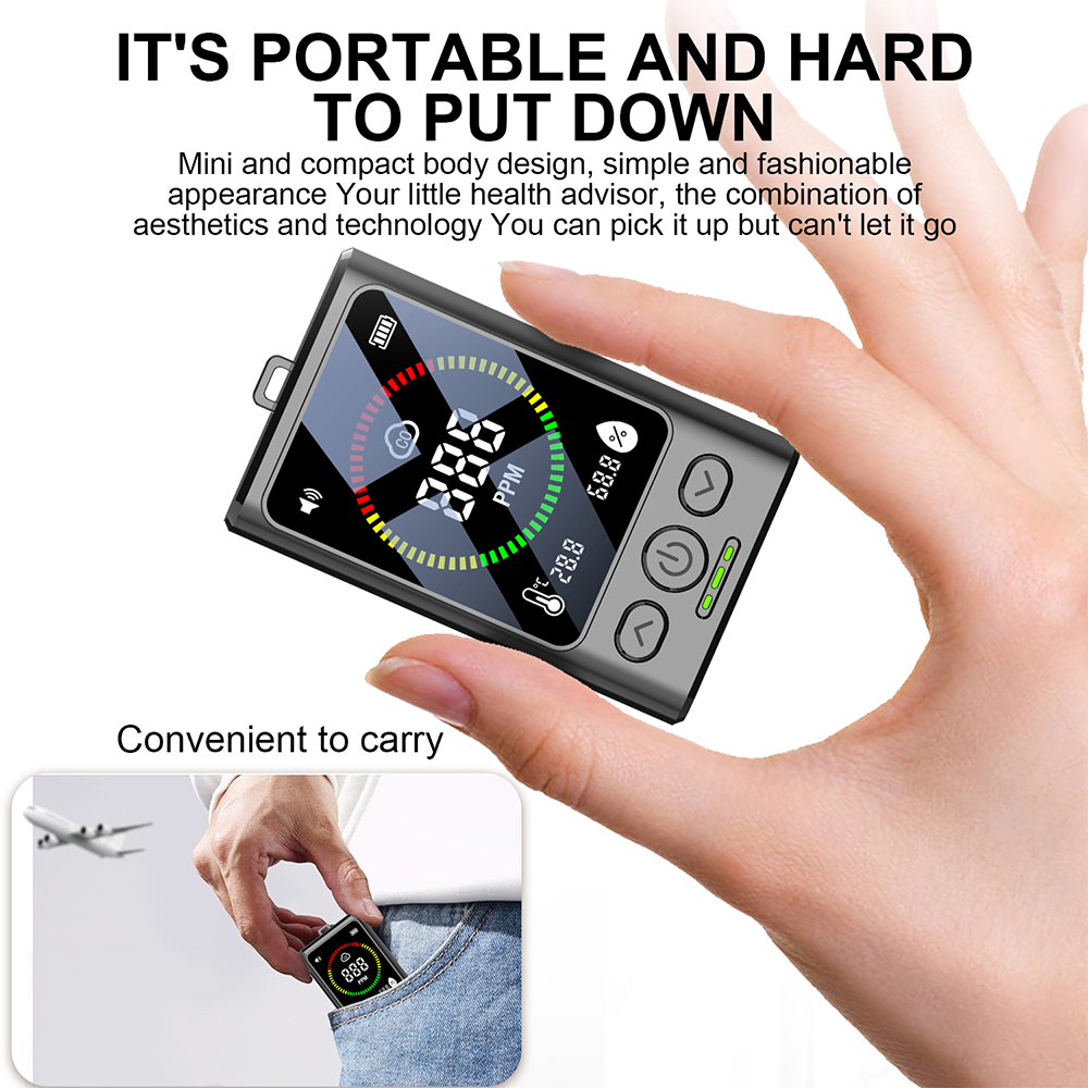 Air Quality Detector Carbon Dioxide Detector Agricultural Production Greenhouse Gas Monitor Air Quality Tester CO2 Meter — reference image 4