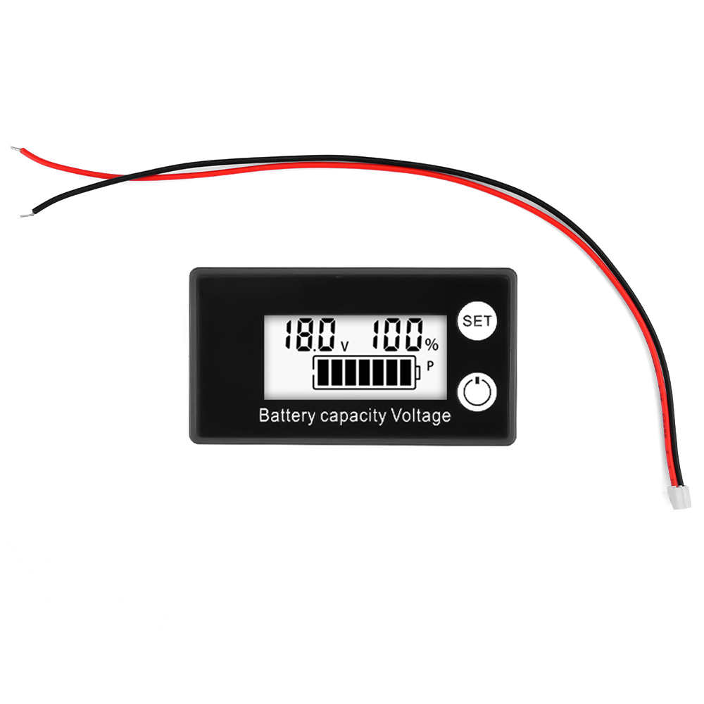 DC 8-100V Battery Capacity Indicator LCD Digital Electricity Meter Lead-acid Lithium LiFe PO4 Voltage Tester for Car Motorcycle — reference image 10