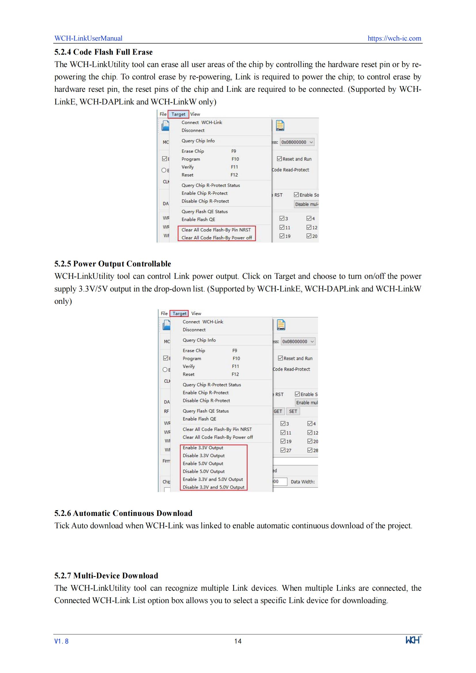 WCH LinkE Online Download Debugger Support WCH RISC-V Architecture MCU/SWD Interface ARM Chip 1 Serial Port to USB Channel — reference image 14