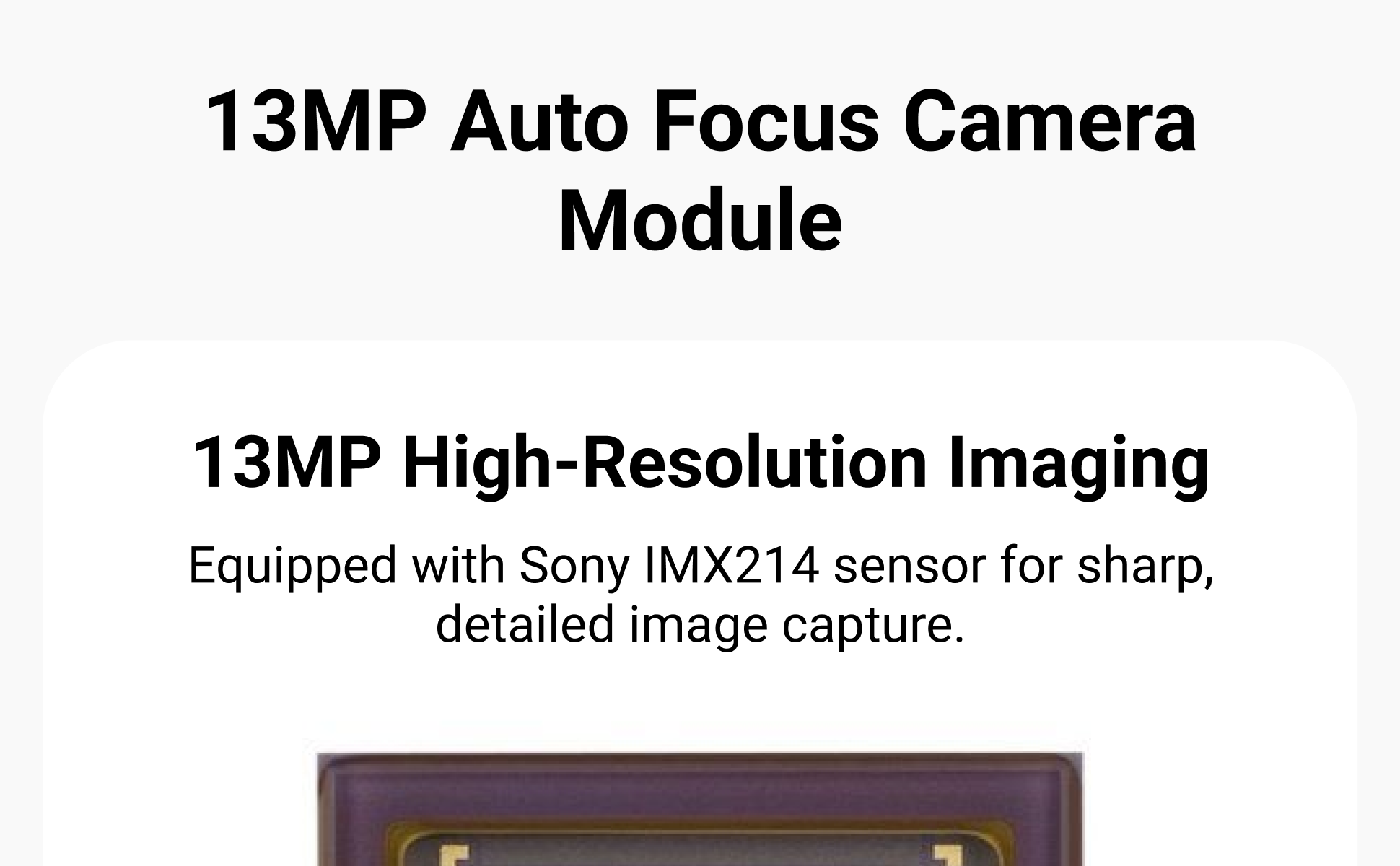 Radxa Camera13M 214 supports NIO 12L and IMX214 modules (13 MP) — reference image 2