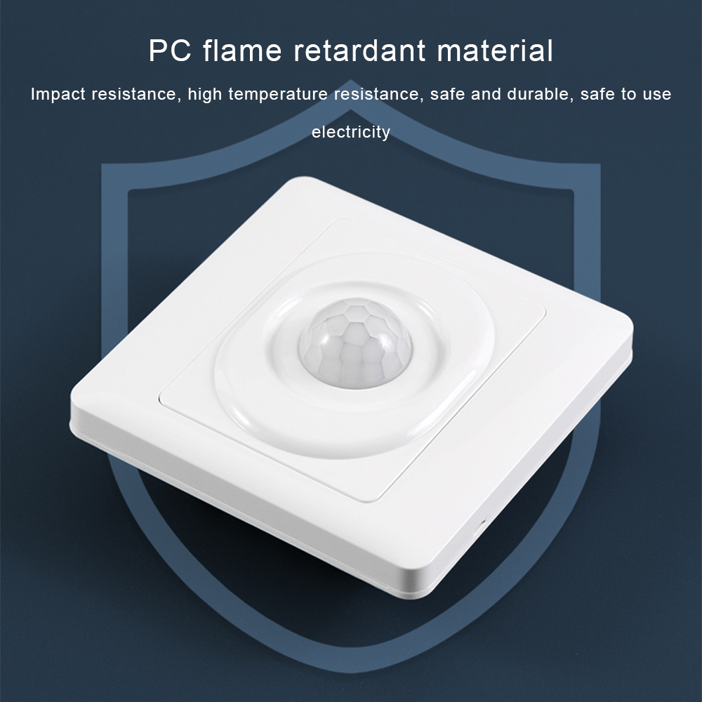220V LED PIR Automatic Sensor Light Switch Infrared Motion Sensor LED Night Light Home Indoor Outdoor Sensor Light Switch — reference image 6