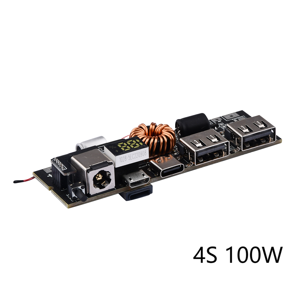 PD 65W 100W Power Bank 6-port 21700 two-way fast charging mobile power module for High capacity 18650 battery assemble — reference image 7