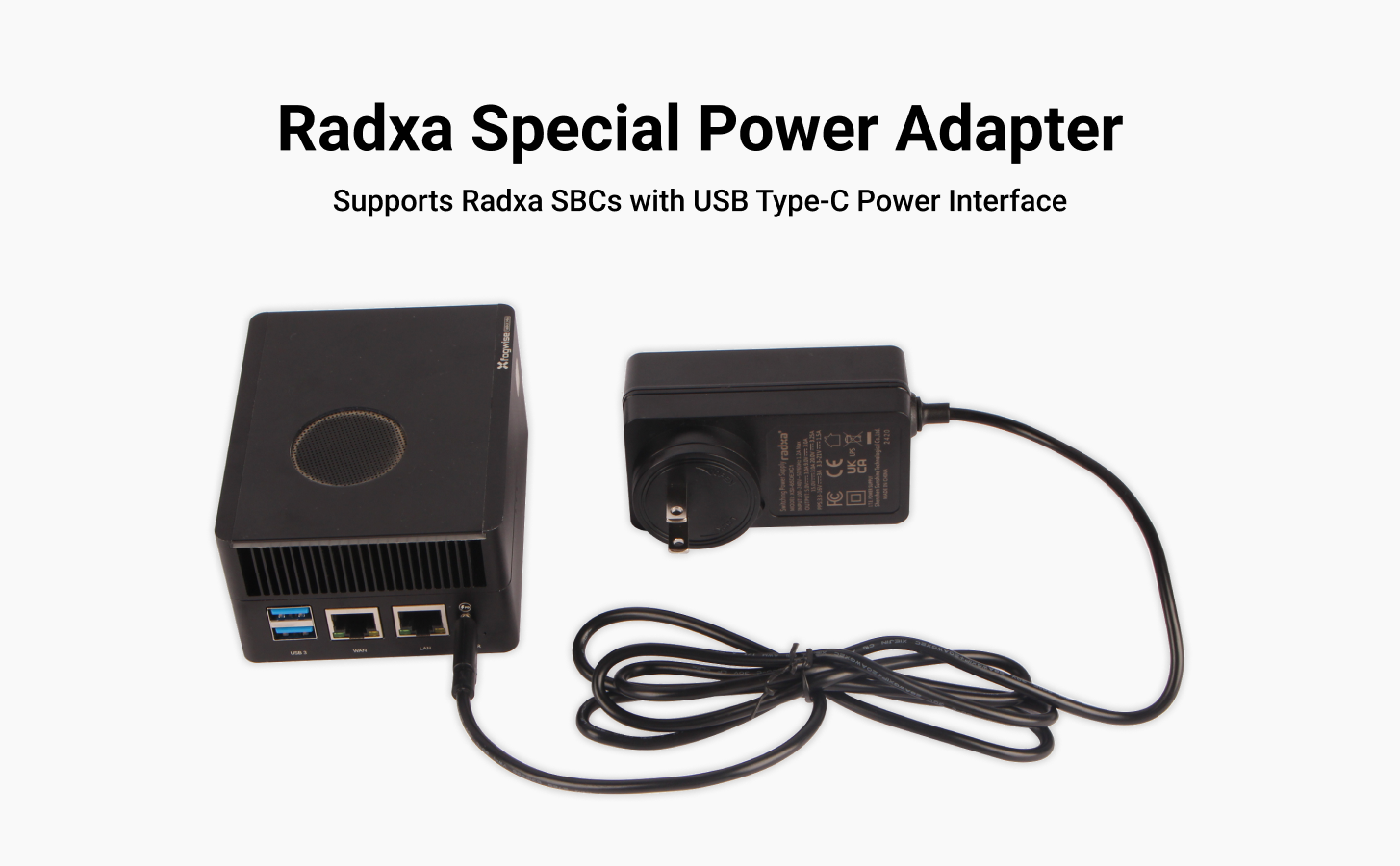 Radxa Power PD 65W, Power Adapter, Supports Radxa SBCs — reference image 2