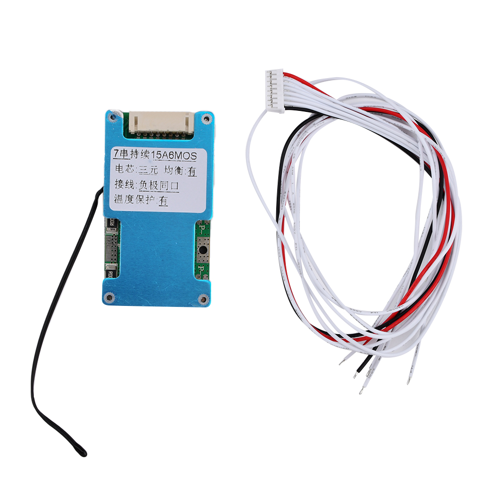 BMS 7S 24V 15A 20A 25A Li-ion Lmo Ternary Lithium 18650 Battery Charge Protection Board Balance And NTC Temperature Protect — reference image 4