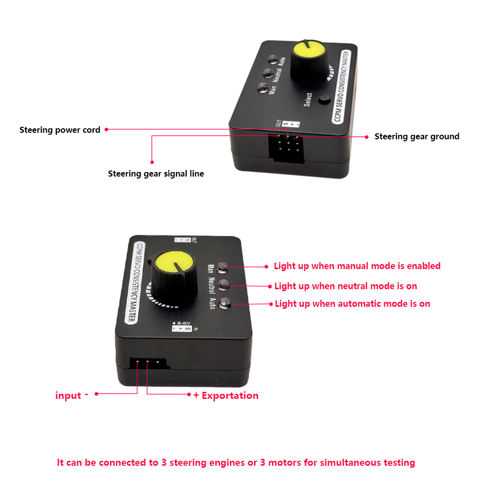 RC Servo Tester Centering Tool ESC Motor Checker High Precision for Airplanes Remote Control Models Tester Tool — reference image 8