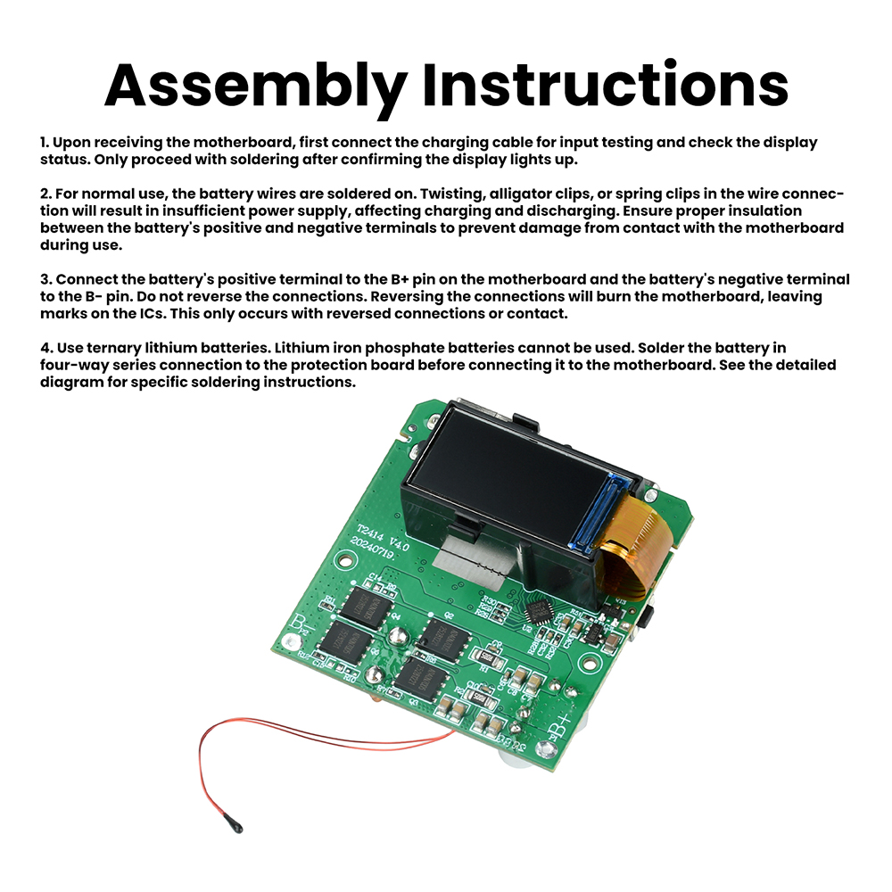 4S PD100W Fast Charging Module USB or Type-C Mobile Power Bank 18650 Charging Module DIY Mainboard Mobile Board — reference image 13