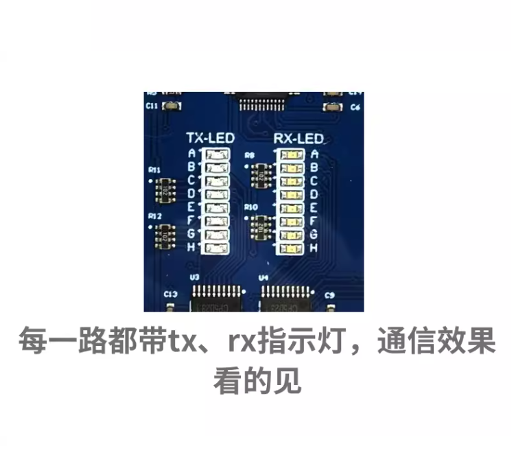USB to 4CH/8CH TTL Serial Module Independent Serial Port up to 6Mbps CH348 Chip — reference image 7