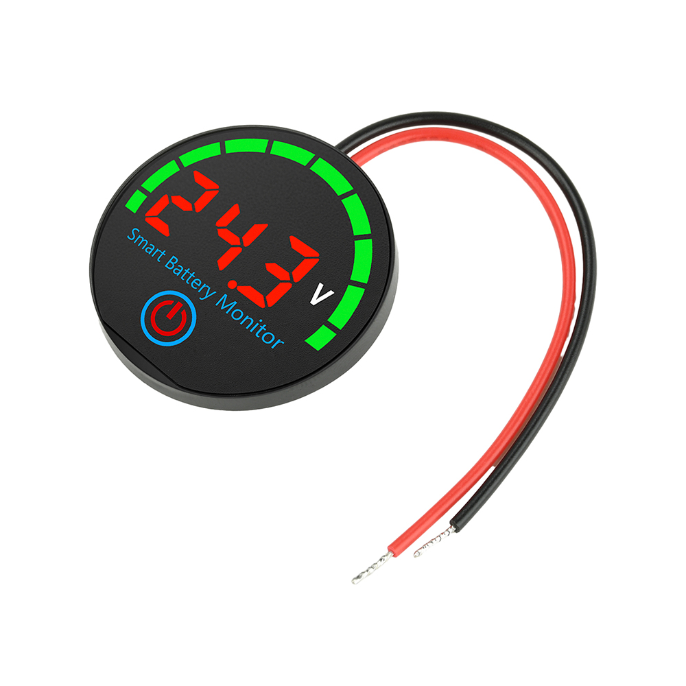 DC 7-55V Circular LED Indicator Voltage/Charge Monitor Level Indicator Voltage Battery Charging Tester Acid Lithium Battery — reference image 7