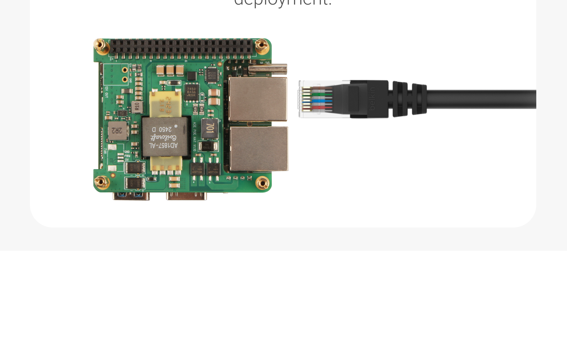 Radxa 20W PoE+ Module compact for CUBIE A5E — reference image 7