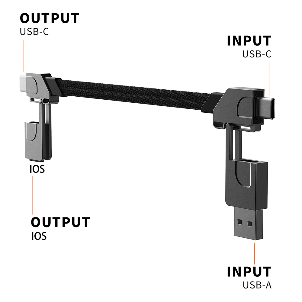 4 in 1 Multi Fast Charging Cable Keychain PD for iPhone Lightning 27W Andriod TYPE-C 60W QC 27W Fast Charging Data Cable Keychai — reference image 12