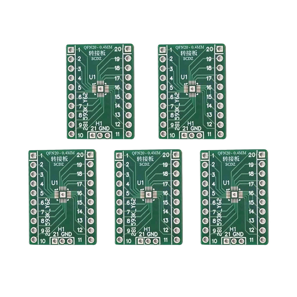 QFN20 Adapter Board Converter Plate Pinboard Patch SMD to DIP 0.4mm Spacing Transfer Board — reference image 2