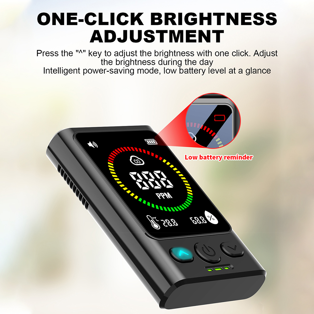 Air Quality Detector Carbon Dioxide Detector Agricultural Production Greenhouse Gas Monitor Air Quality Tester CO2 Meter — reference image 7