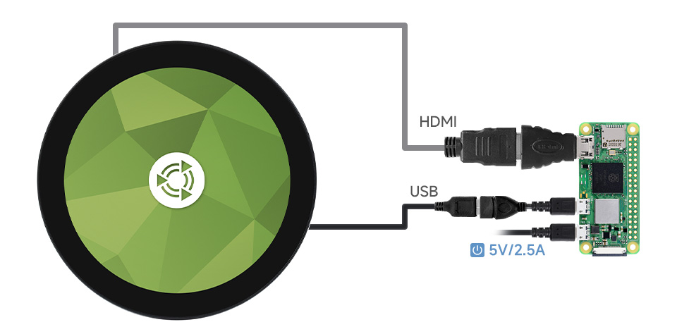 4inch HDMI Round Touch Display for Raspberry Pi/Jetson Nano/PC, High Resolution 720×720 IPS 10-Point — reference image 3
