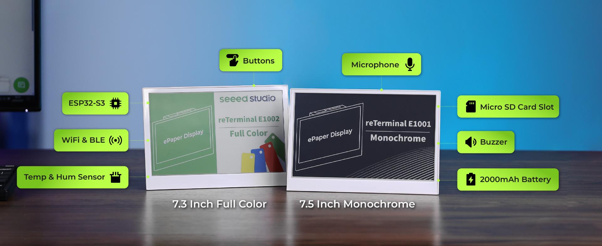 reTerminal E1002 Full Color 7.3″ ePaper Display 6 Colors e-ink Screen,TRMNL,ESP32-S3,ESPHome,Home Assistant,open-source,Customization — reference image 2