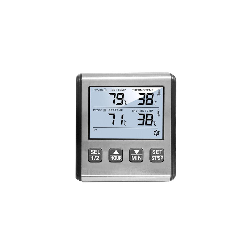 Digital Thermometer with Stainless Steel Probe Alarm Kitchen Meat Timer Temperature Meter Measurement for Oven BBQ Grill Cooking — reference image 12