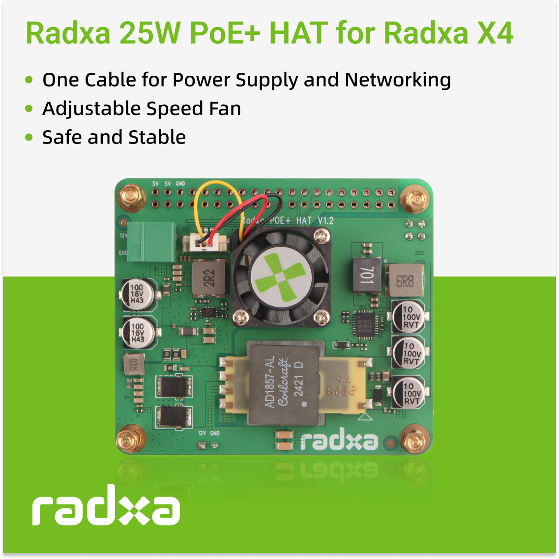 Radxa 25W PoE+ HAT for Radxa X4 — reference image 3