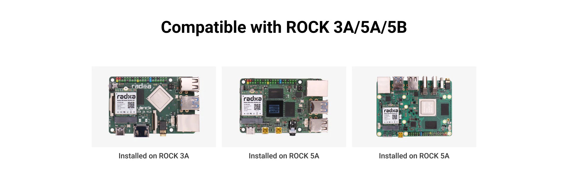 Radxa Wireless Module A8 WiFi6 / BT5.2 Dual Antenna Supports PCIe M.2 E K — reference image 4