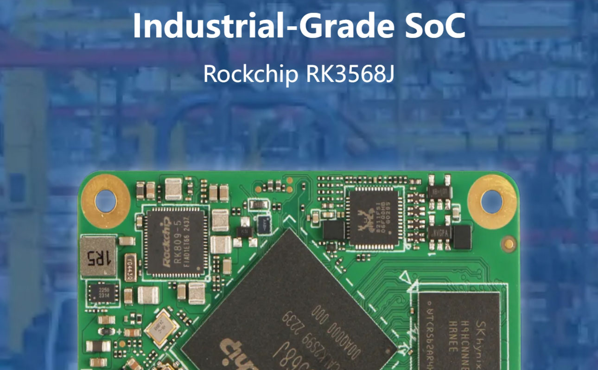 Radxa CM3J RK3568J 4-core CPU, Industrial Compute Module, GPU, NPU, 4K HDMI and 2×100-Pin B2B Connector — reference image 11