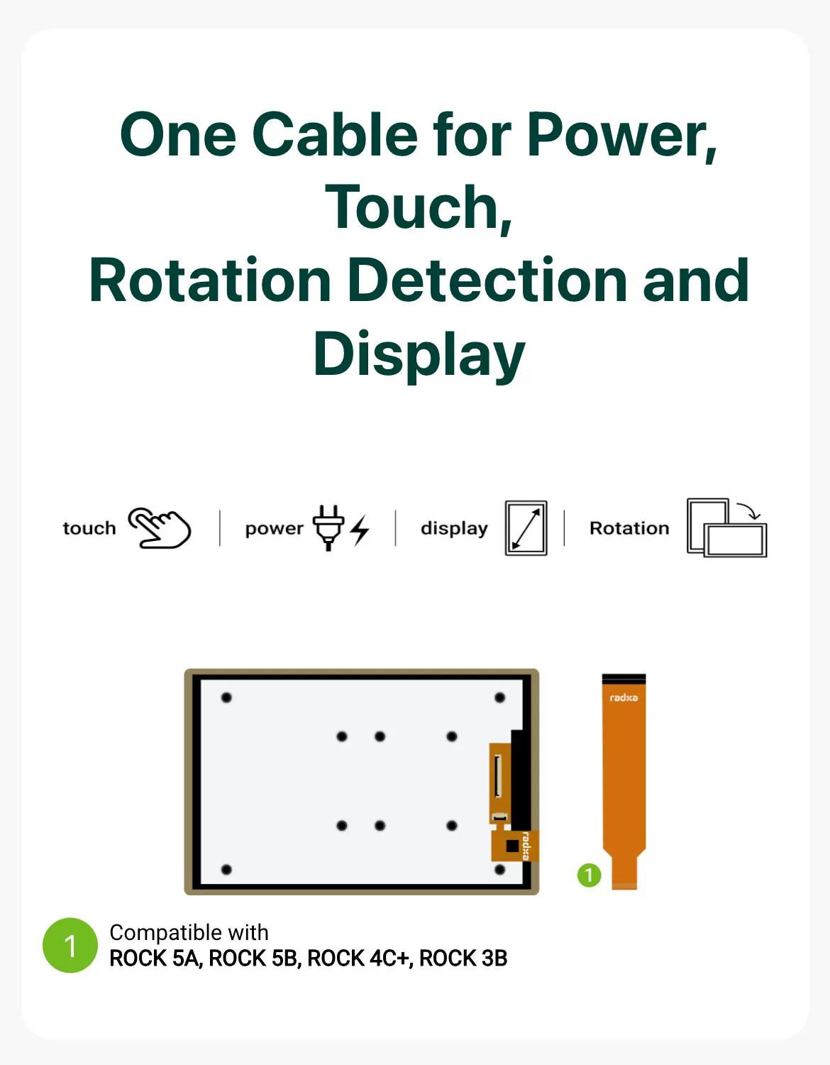 Radxa 10.1 inch FHD MIPI 1200×1920 Touchscreen Display for SBCs — reference image 2