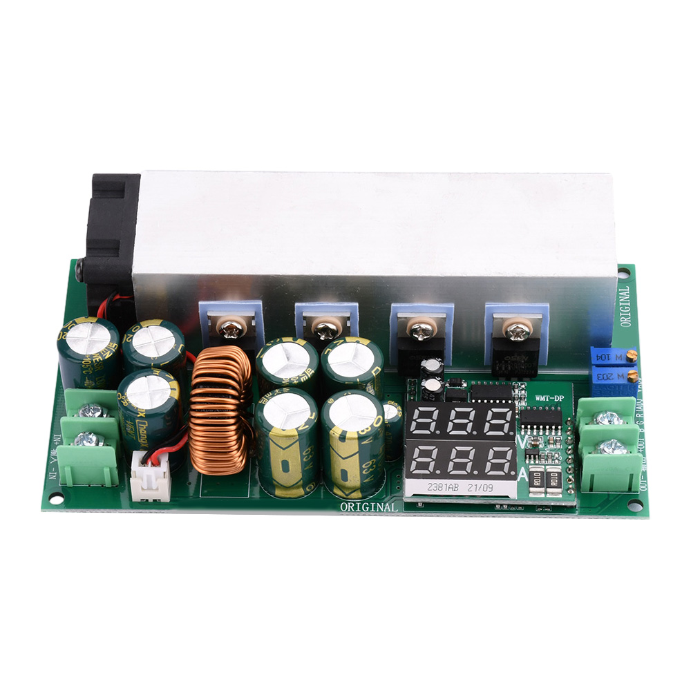 DC-DC High Power 600W Adjustable Step-down Power Supply Module With Fan 12V-80V To 2.5V-50V Buck Converter 25A Constant Current — reference image 1