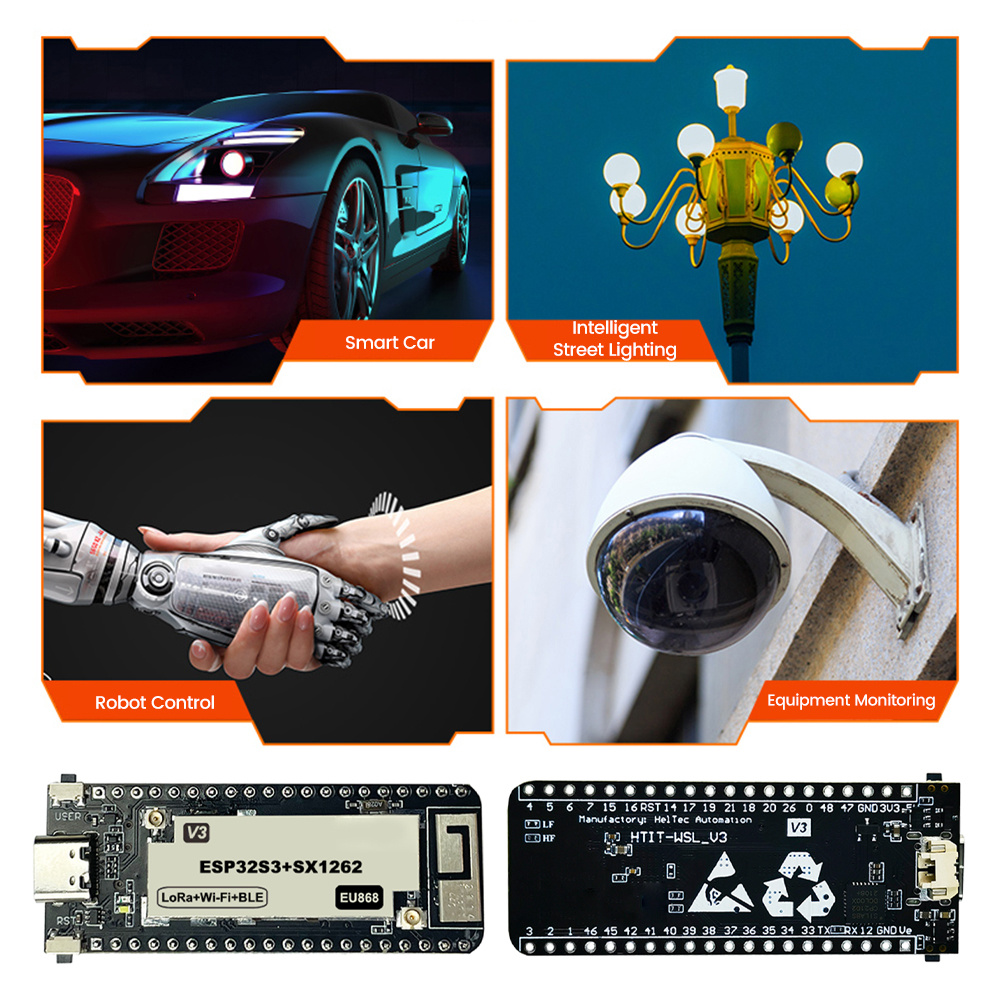 433-510MHZ/ 863-928MHZ Wireless stick lite ESP32+LoRa V3 development board compatible with ESP32-S3 node Type – C — reference image 7