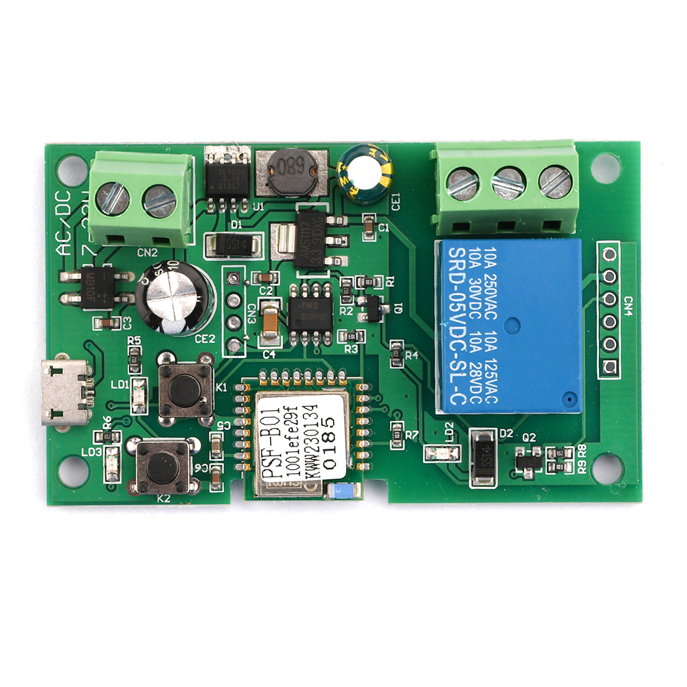 Ewelink Wifi RF Switch Module DC7-32V Wifi Relay Module Remote Control Self-lock Wireless Delay Relay for Smart Intelligent Home — reference image 3