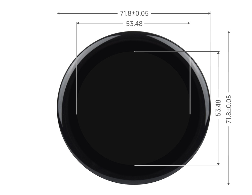Waveshare ESP32-S3 2.1inch Capacitive Touch Round Display Development Board, 480×480, IPS, 32-bit LX7 Dual-core Processor — reference image 10
