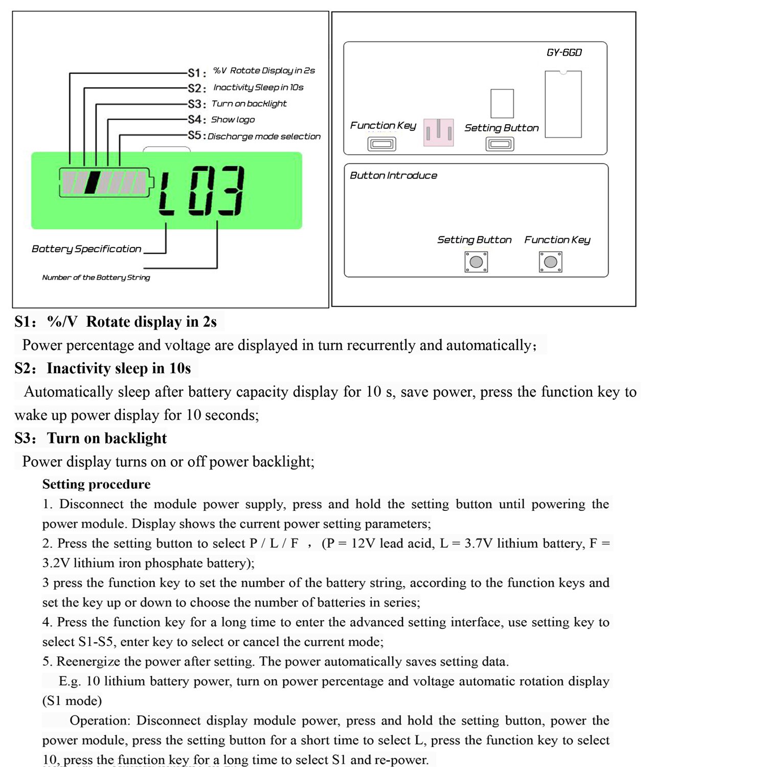 7 to 100V Lead Acid Lithium Battery Capacity Indicator Car Motorcycle Digital Voltmeter Voltage Tester Meter Tool — reference image 1