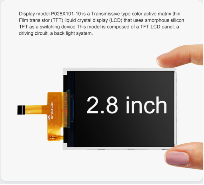 2.8 Inch Lcd Tft Display 240X320 300 Nit Industrial Touch Screen portable lcd screen — reference image 4