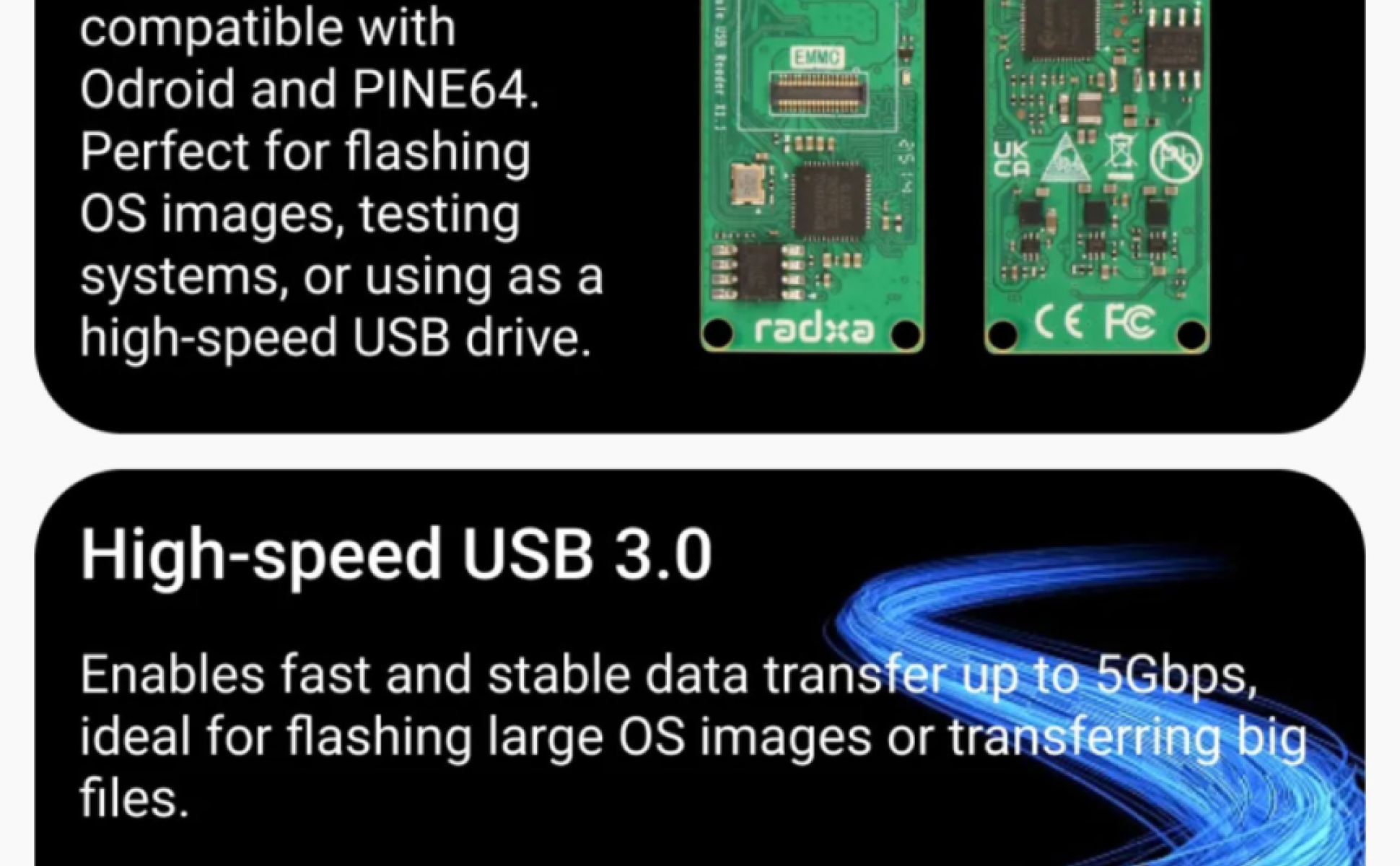 Radxa UFS/eMMC Module Reader Designed for Radxa SBCs — reference image 2