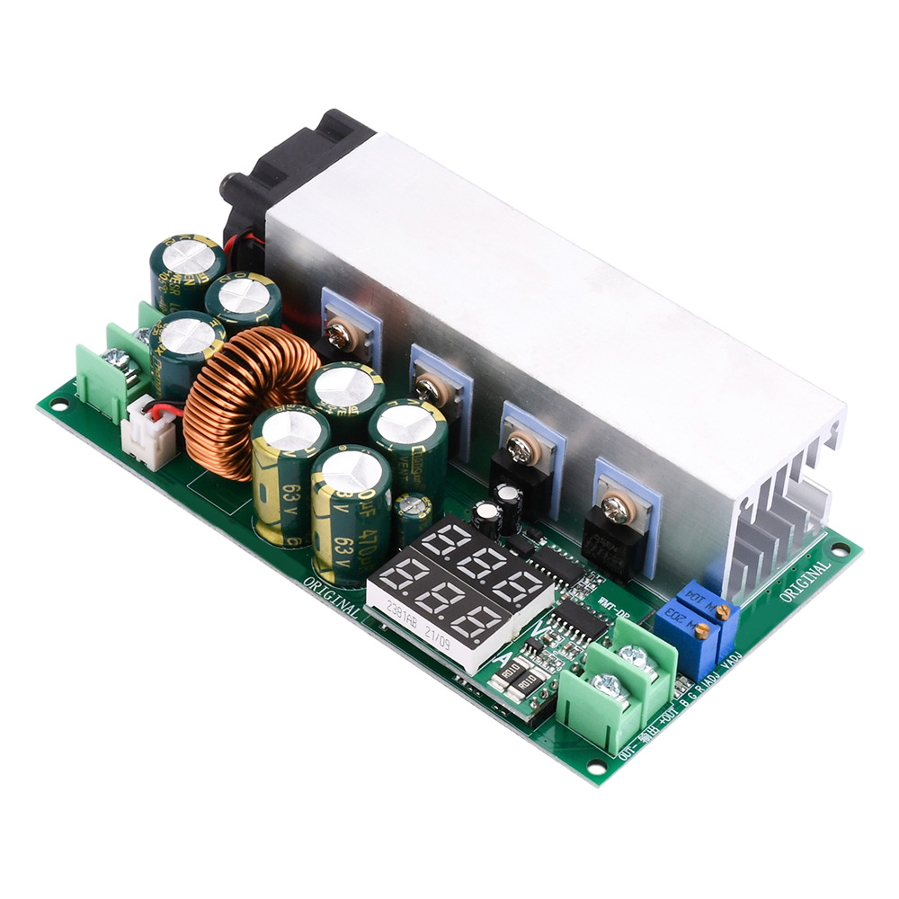 DC-DC High Power 600W Adjustable Step-down Power Supply Module With Fan 12V-80V To 2.5V-50V Buck Converter 25A Constant Current — reference image 2