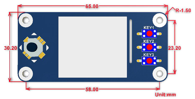 1.3 Inch SPI LCD display HAT for Raspberry Pi 240×240 Pixels SPI Interface with Embedded Controller IPS Screen — reference image 2