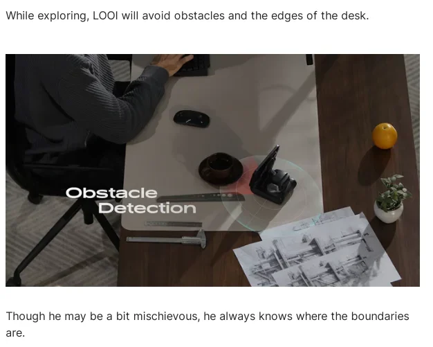LOOI Smart Desktop Robot | AI Desktop Companion,ChatGPT Voice Interaction,Memory,Gesture& Face Recognition,Emotional Support — reference image 10