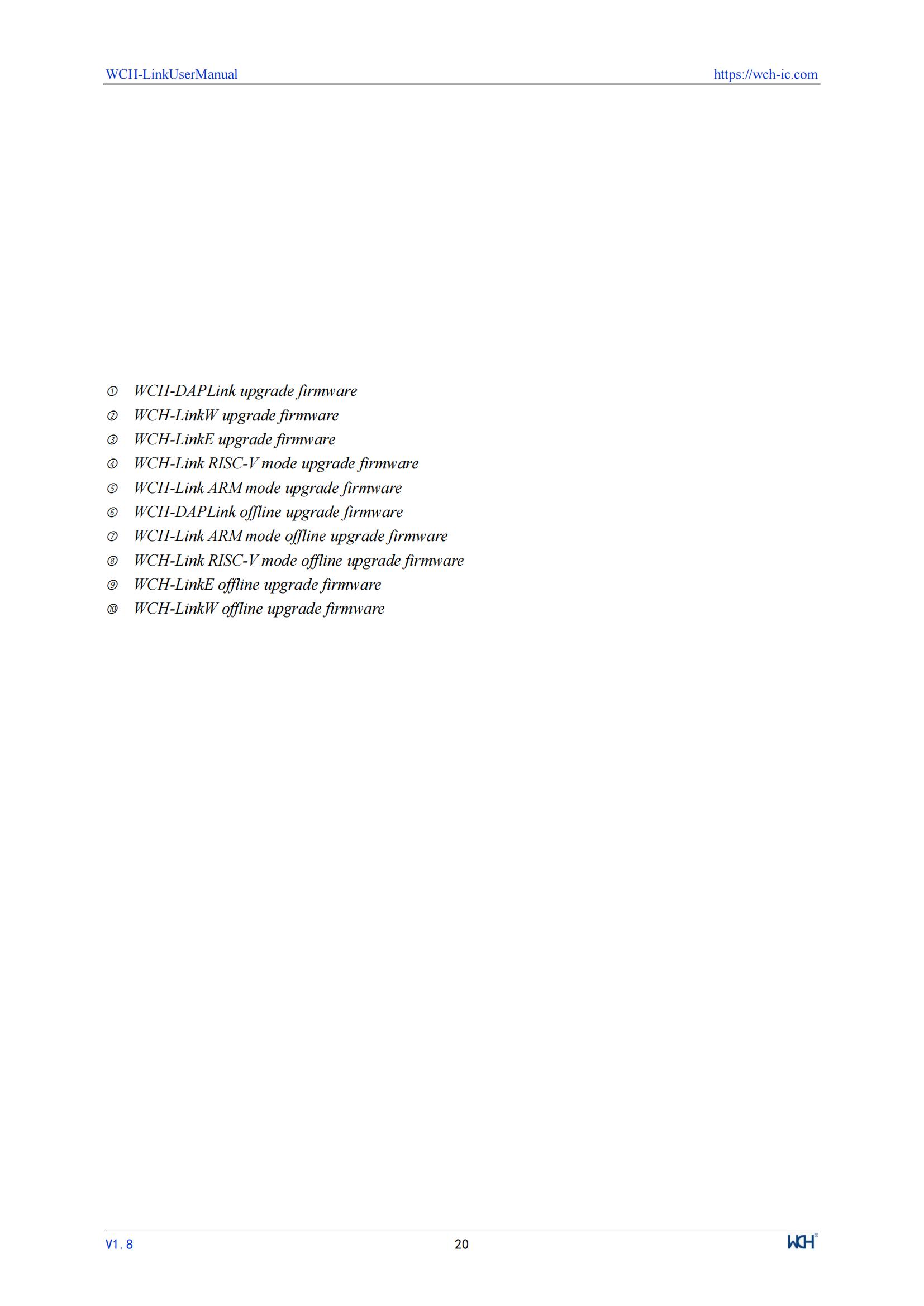 WCH LinkE Online Download Debugger Support WCH RISC-V Architecture MCU/SWD Interface ARM Chip 1 Serial Port to USB Channel — reference image 20