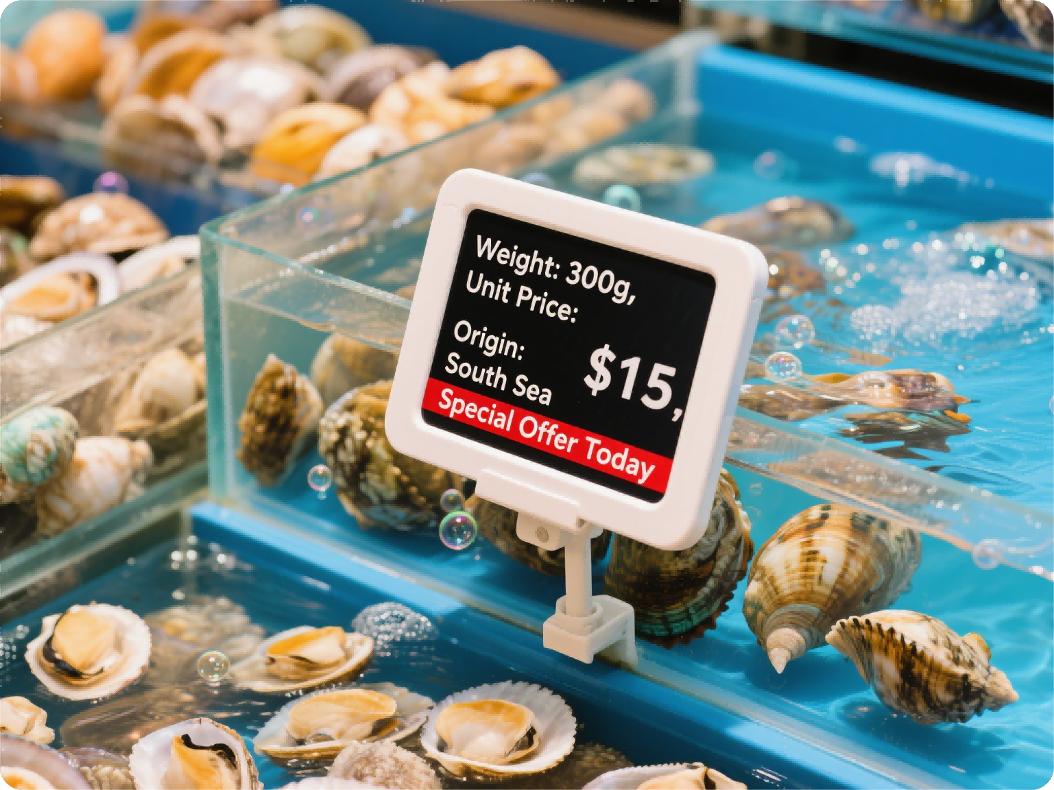 7.5″ 3-Color Electronic Shelf Label USB or WIFI 800×480 E-Ink Display — reference image 10