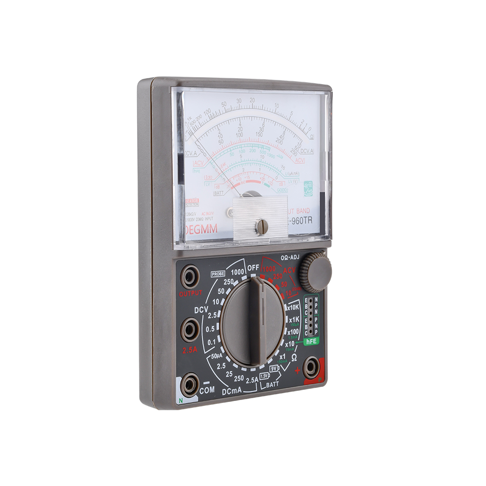 DE-960TR Pointer Mechanical Analog Multimeter Multi-Function AC DC Volt Ohm Current Electrician Maintenance Universal Test Meter — reference image 12