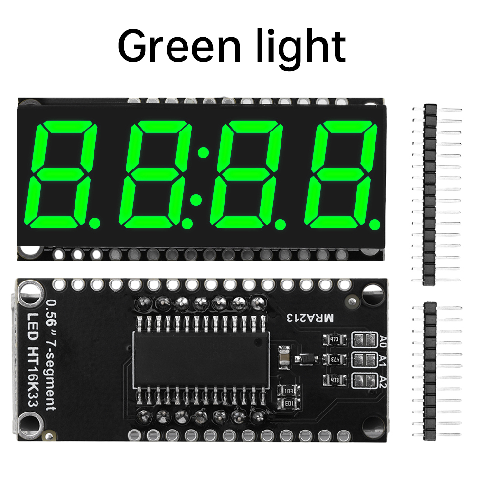 HT16K33 LED Display Module for Arduino 4 Digit 7 Segment 0.56 inch Time Clock Indicator Tube Module Red Blue Green Yellow White — reference image 5